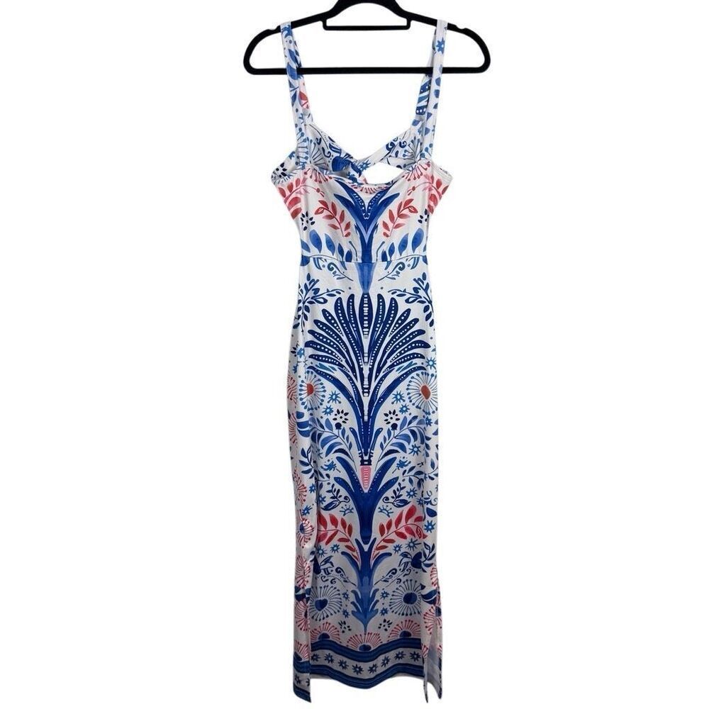 NWT SHEIN Maxi Summer Dress with Tie Back- size L